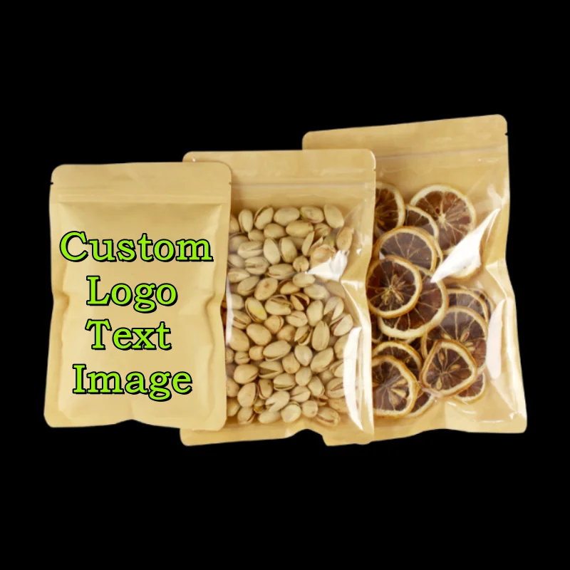 

Прозрачные пакеты из крафт-бумаги Leotrusting для подарков 50/100 шт.