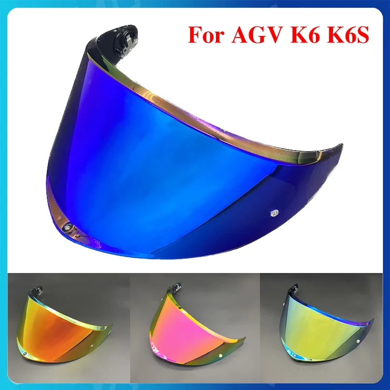 Фото Линзы для мотоциклетного шлема для AGV K6 K6S, козырек для шлема, лобовое стекло, очки, козырек, аксессуары для шлема №1