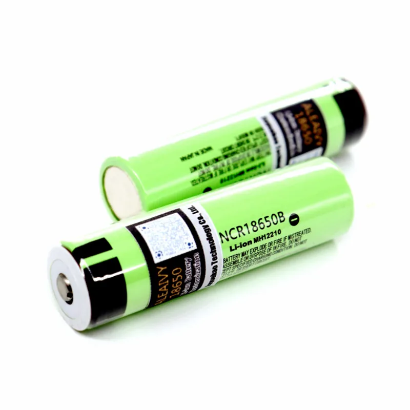 

New Original 18650 3.7v 3400 mah Lithium Rechargeable Battery NCR18650B with Pointed (No PCB) For flashlight batteries