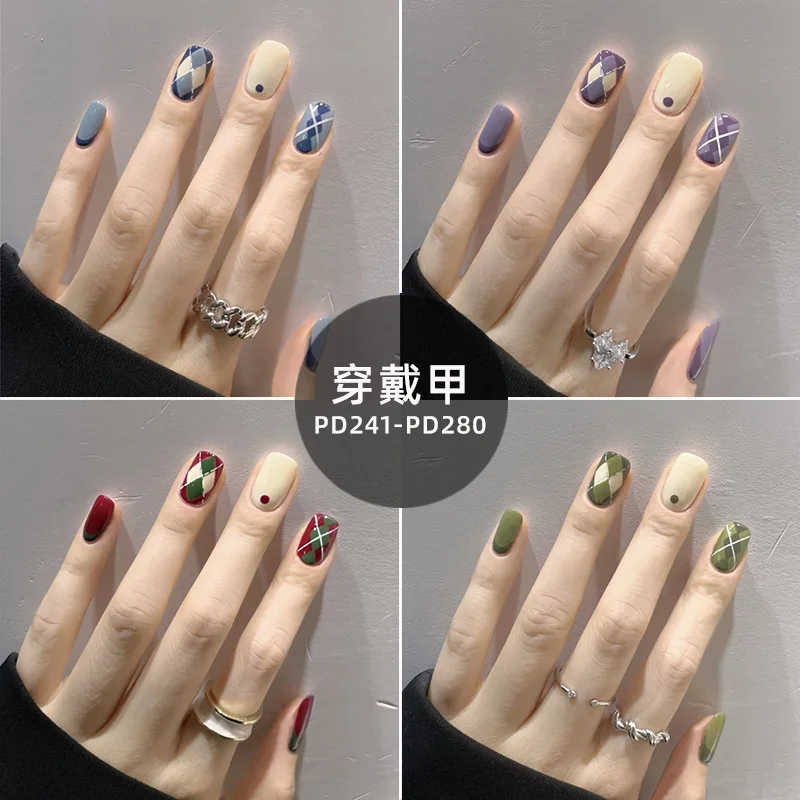 

Free Shipping Fake Nails Press on Squeeze Nail False Nails Press on Acrylic Fake Nails with Glue Nail Supplies for Professionals