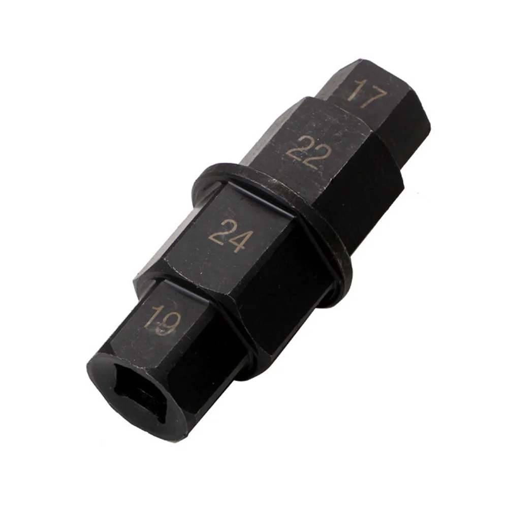 

Универсальный инструмент для снятия шпинделя с шестигранной осью для мотоциклов 17 19, 22, 24 мм, 3/8 дюйма, многофункциональный гаечный ключ для ремонта втулки 4-в-1