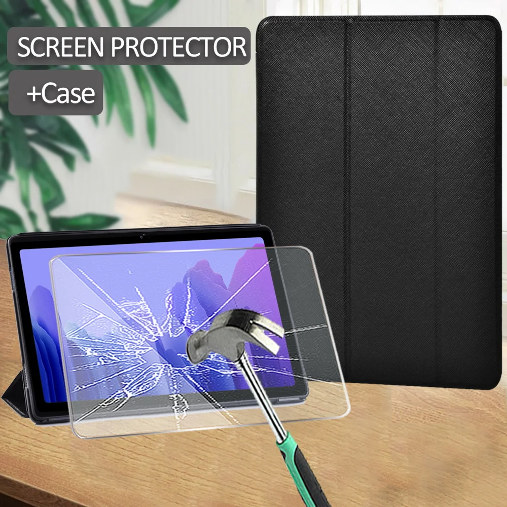 

Tablet Case for Samsung Galaxy Tab A7 10.4" 2020 T500 T505/Tab A 10.1 2019 T510 T515 PU Leather Tri-fold Protective Sleeve