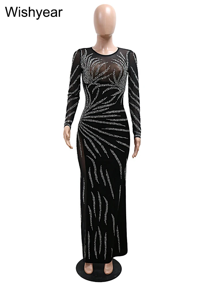 Новые черные длинные платья в стиле пэчворк Rhie Veet женские элегантные