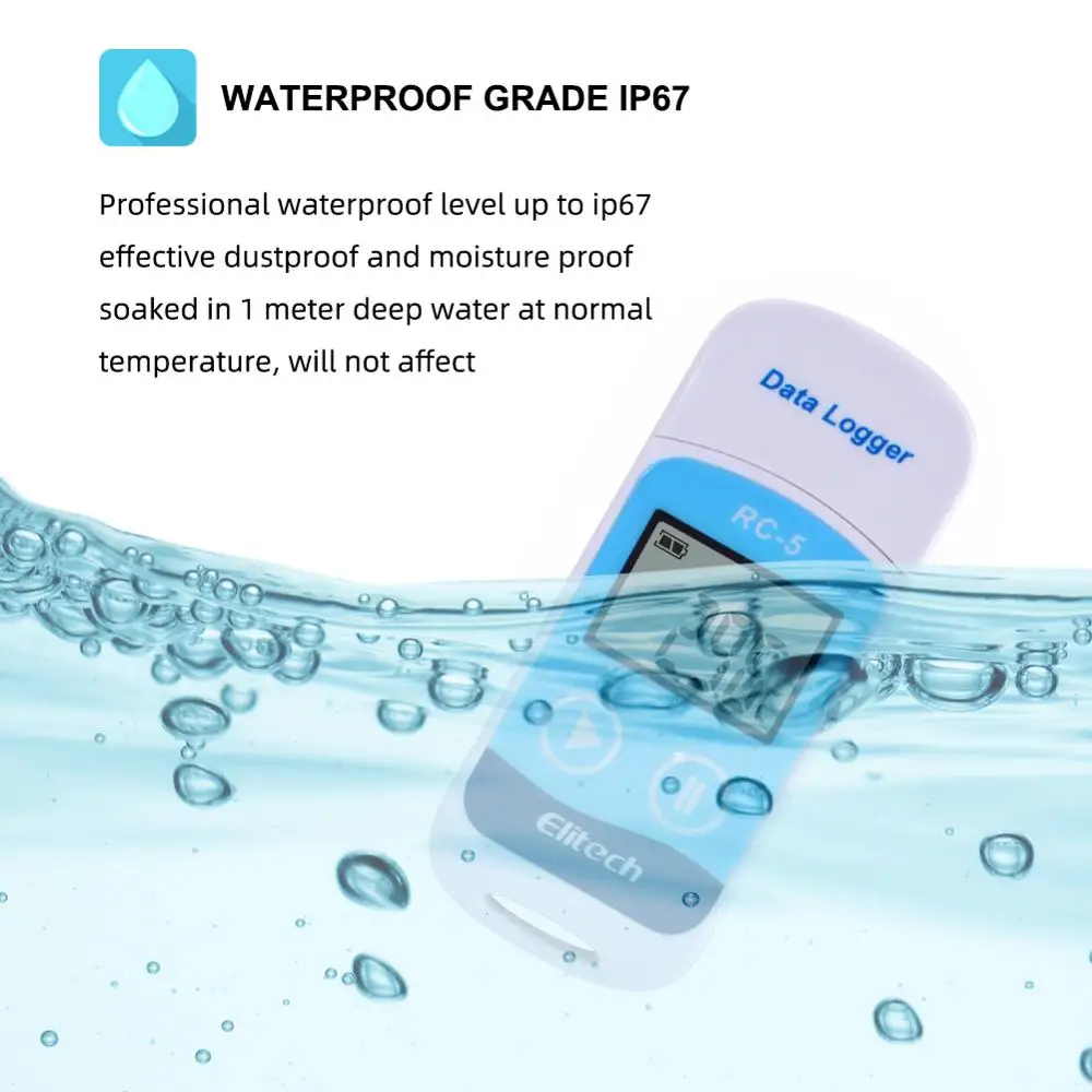 Высокоточный цифровой USB-Регистратор температур для склада холодильной