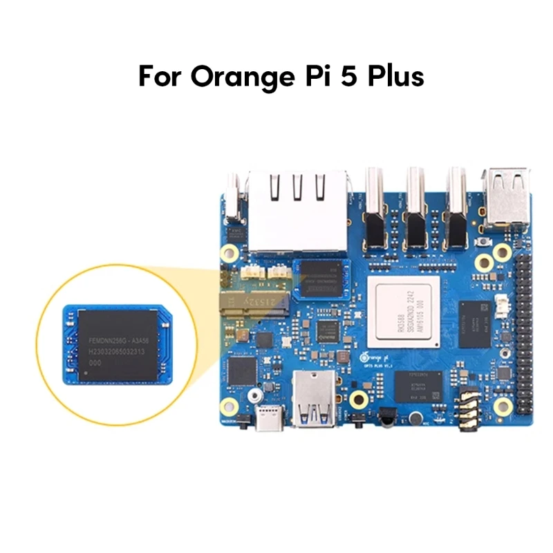 

For Orange 5Plus eMMC Modules High Speed Development Board 32GB 64GB 256GB for OPI 5Plus Development Board