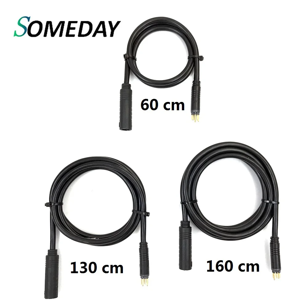 

SOMEDAY Electric Bicycle Motor Extension Cable 600/ 1300/ 1600mm 9 Pin Waterproof Cable for Ebike Conversion Kit