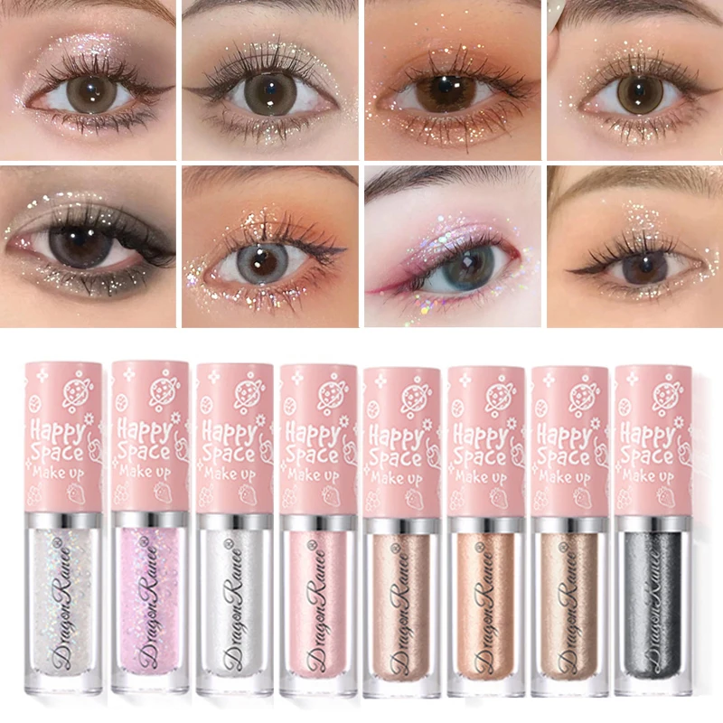 

Sequins Liquid Eyeshadow Glitter Face Highlighter Pearlescent Eyeliner Shiny Crystal Lying Silkworm Stick Beauty Eye Makeup