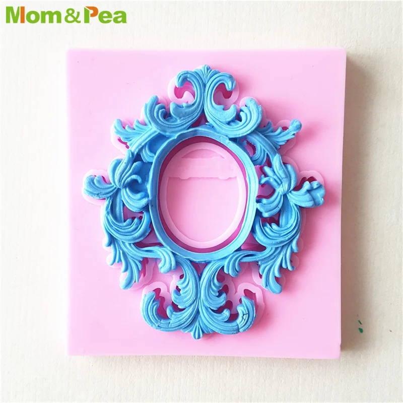 

MPA1563 силиконовая форма в форме рамы, камедь, шоколад, декоративная помадка, инструменты для украшения торта