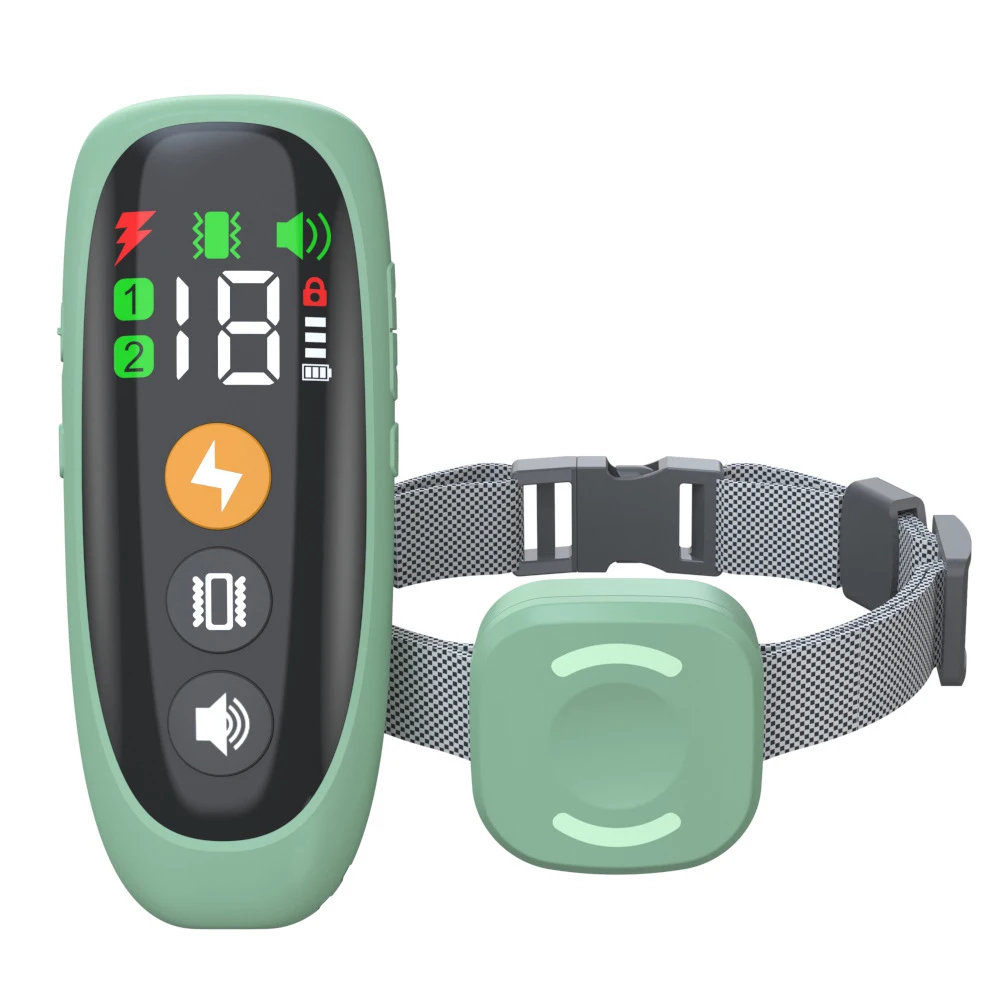 

Электрический тренировочный ошейник для собак, с дистанционным управлением до 800 м, водонепроницаемый, перезаряжаемый с ЖК-дисплеем, универсальный размер, удар током, вибрация, звук