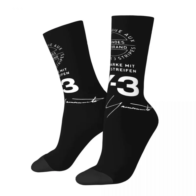 

Баскетбольные носки с логотипом Harajuku Y-3 Y3, носки из полиэстера Yohji Yamamoto средней длины для женщин и мужчин, дышащие