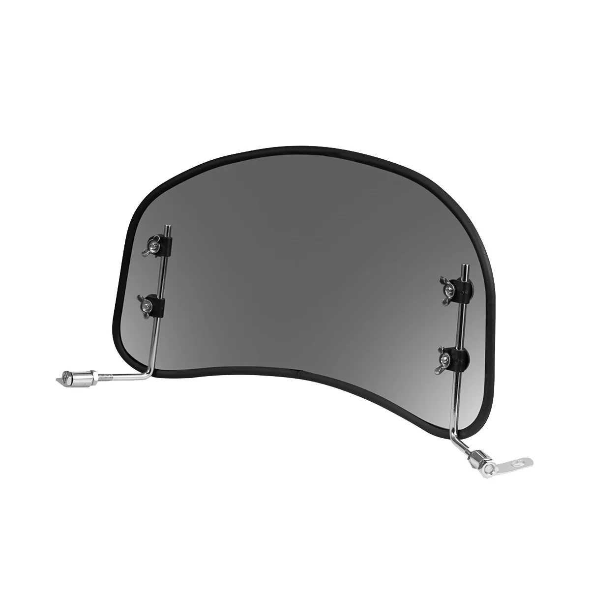 Обычный мотоцикл ретро модифицированное овальное серое ветровое стекло