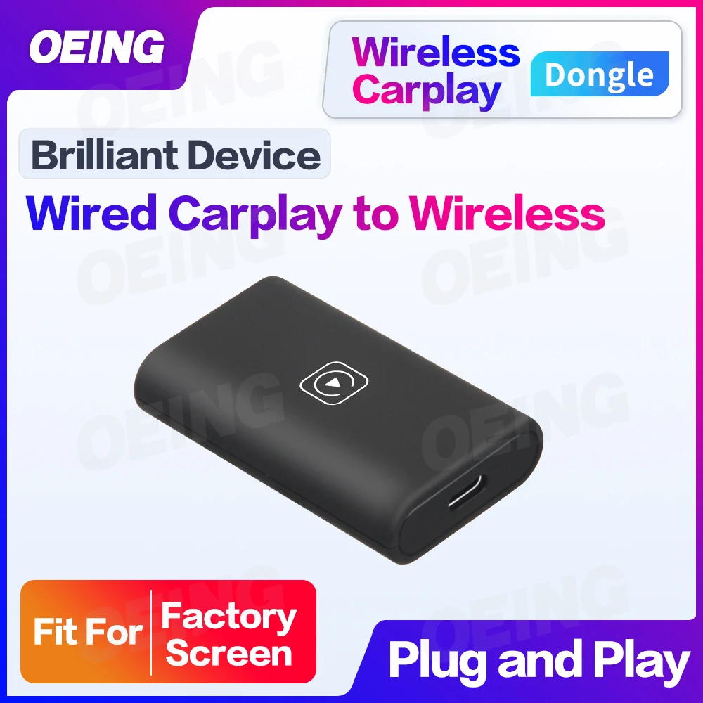 

New Linux OEM Wireless Carplay Dongle Wired to Wireless Carplay Adapter Kits For VW Benz Audi Skoda Honda Toyota Ford Mazda Fiat