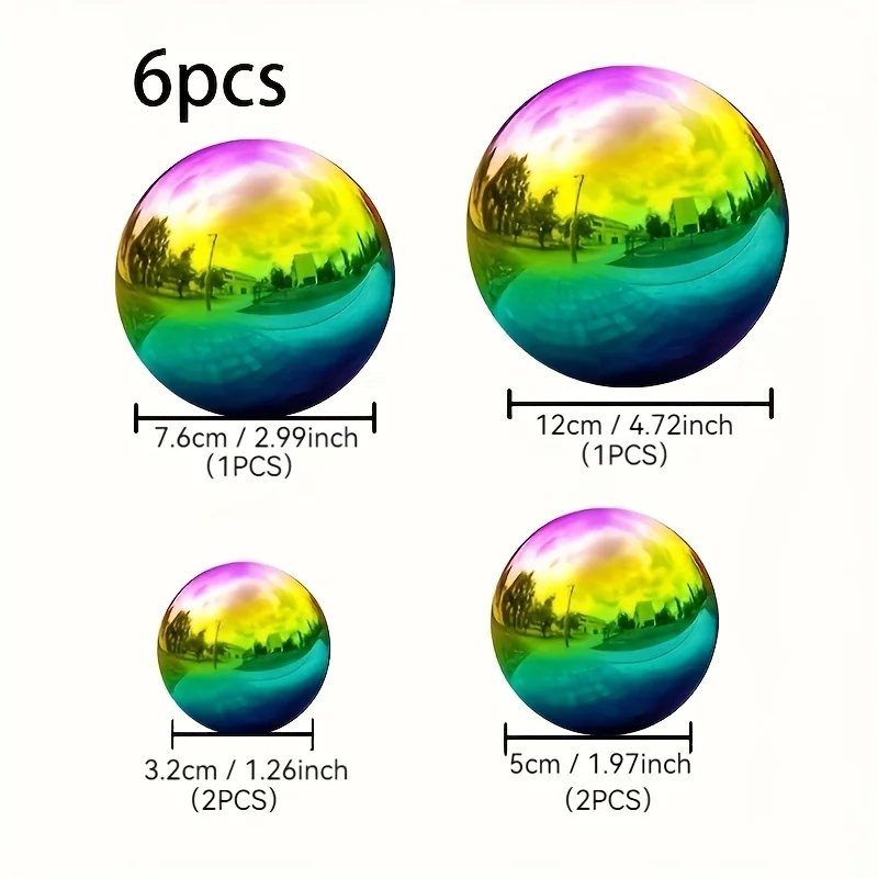 Зеркальные садовые шары из нержавеющей стали