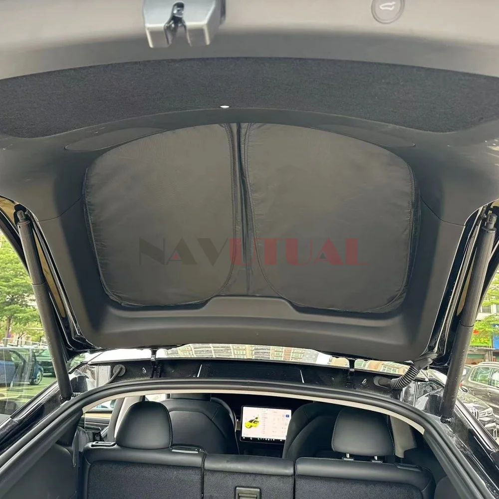 Privacy Sun Shade for Tesla Model 3 Model Y 2016- 2023 Custom-Fit Car Side Window Sunshade Blind Shading for Camping Hiking Rest images - 6