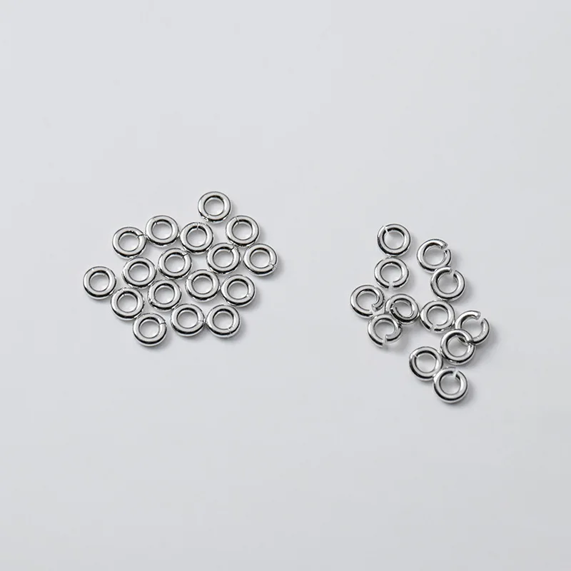20PCS 925 Sterling Silver Jump Rings & Split Rings for DIY Jewelry Making Open /Closed Rings Jewelry Findings Accessories