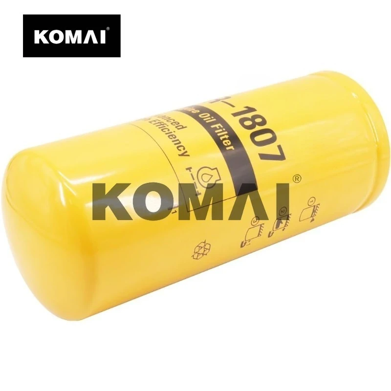 Фото Масляный фильтр KOMAI 3 шт. 1R-1807 для CAT 3116 3126 3126B 3304 3306B 235B 312D 320B 320D 322B 324D 325D 328D 329 №2