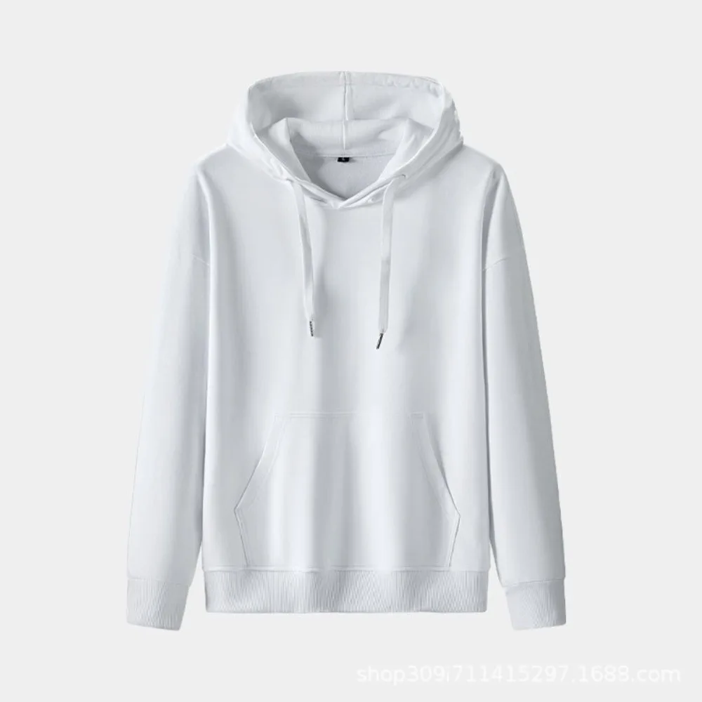 Мужской Однотонный свитер с длинным рукавом пуловер капюшоном Повседневный для