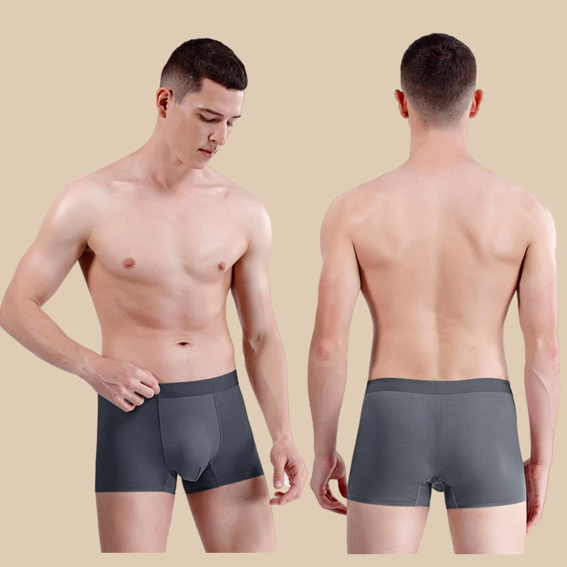 Ice Silk Boxer for Man Large Size L-XXXXXL Man Underwear Fashion Boxers Underpants Cozy Boxer Shorts Thin Homme Boxer Panties