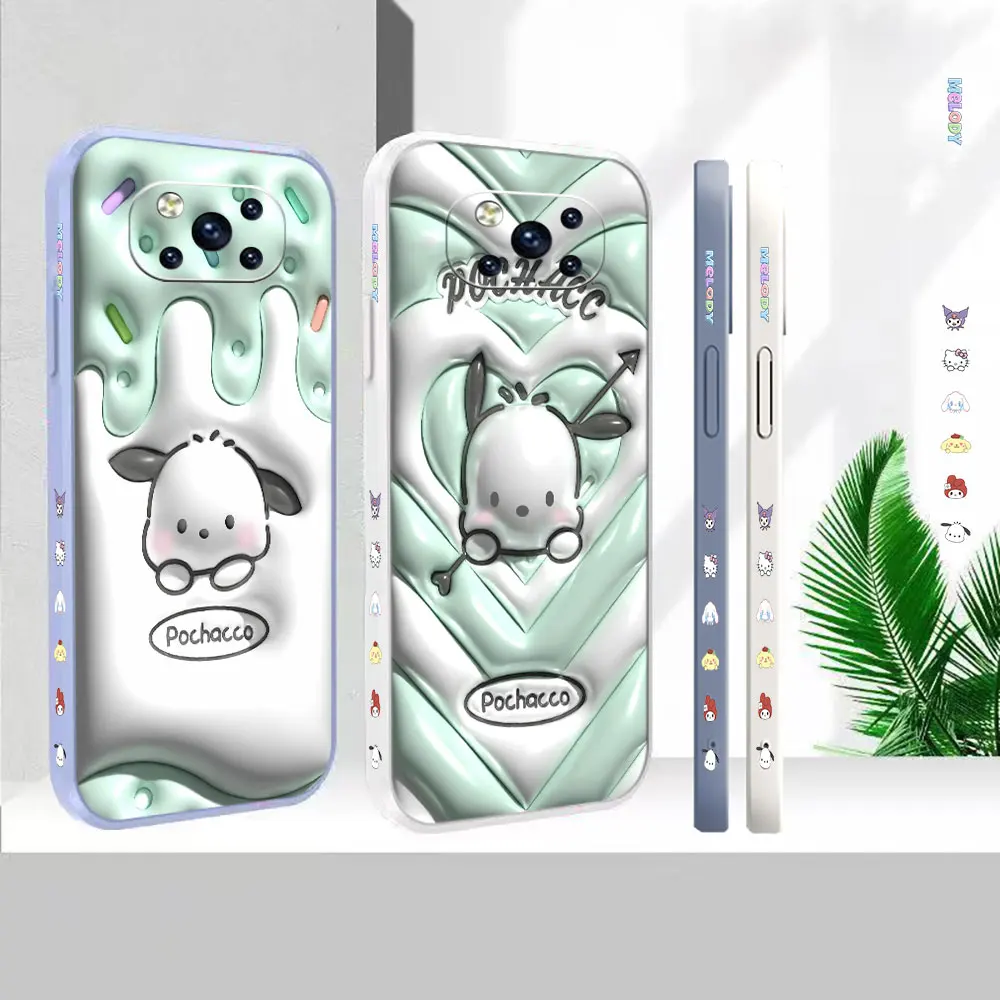 

Phone Case For Xiaomi PCOO F3 M3 X2 X3 M4 GT 6X 8 CC9 CC9E MIX 2 2S 3 4 Black Shark 3 4 5 Pro 5G Funny Cute Pochacco Cover Funda