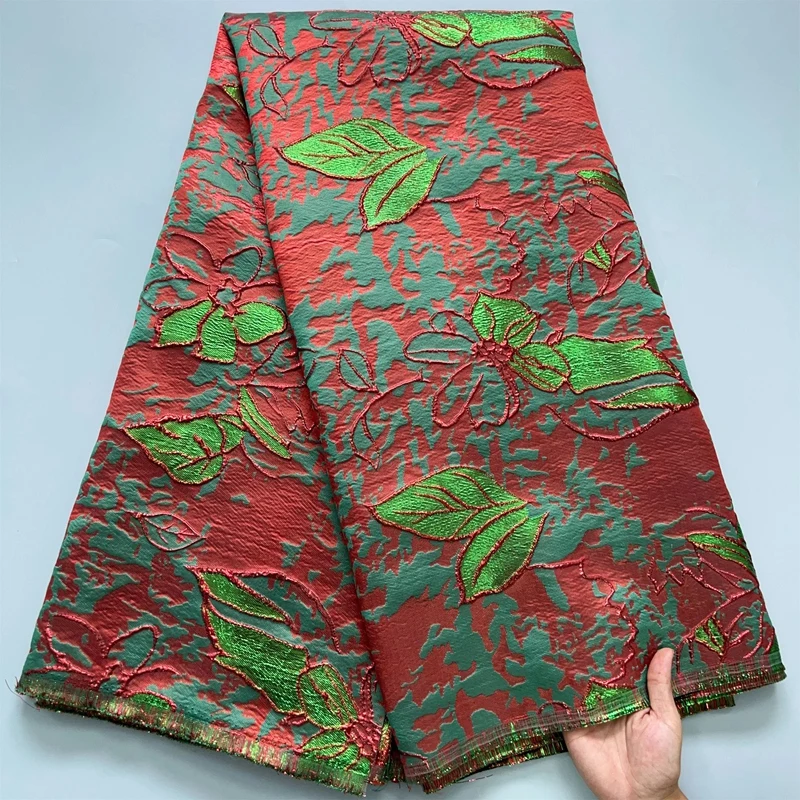 Новинка 2024 Высококачественная Жаккардовая Кружевная Ткань Африканское