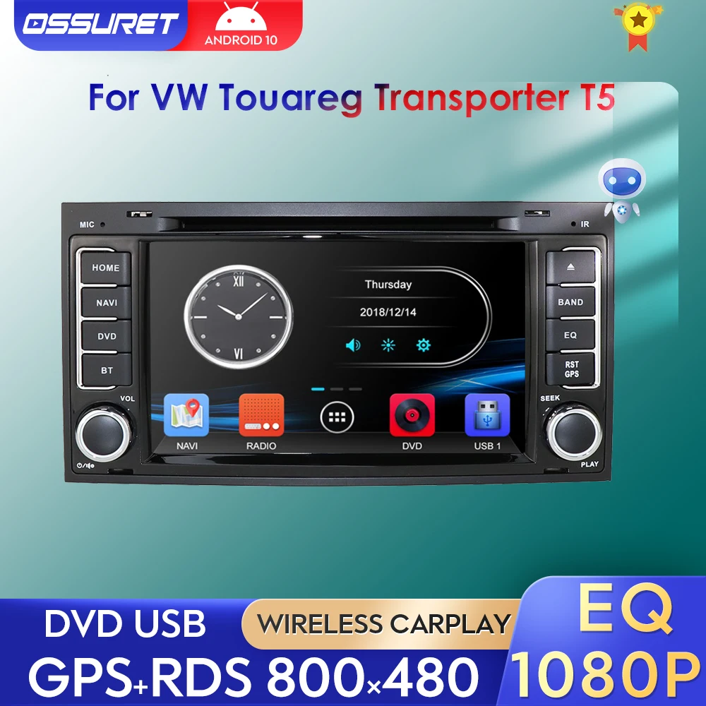 

Автомагнитола 2din на Android для Volkswagen VW TOUAREG 2004-2011, транспортер T5, мультифургон, GPS-навигатор, 7-дюймовая Автомобильная Мультимедийная магнитола