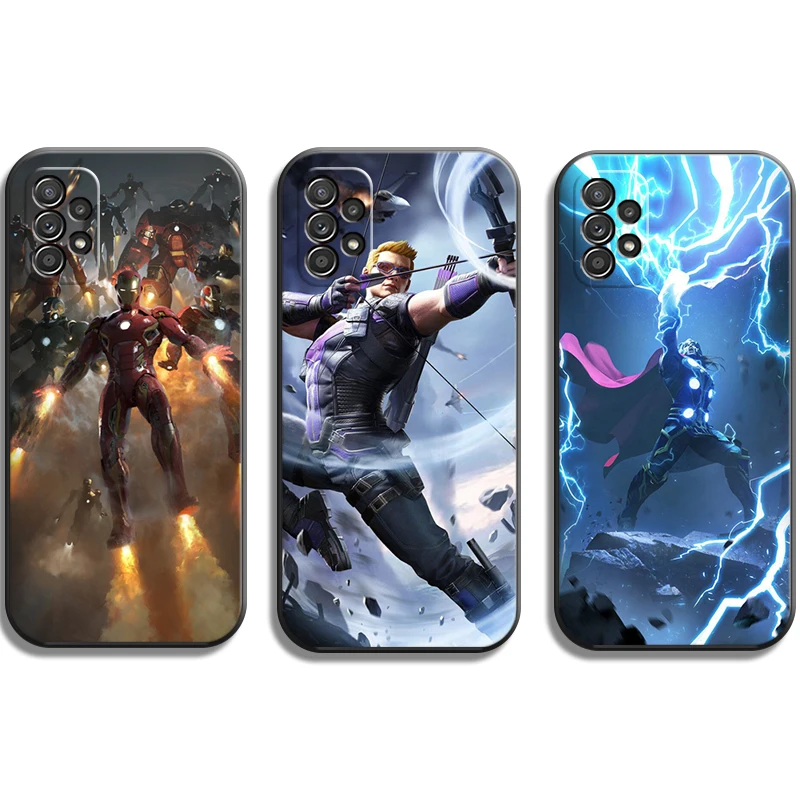 

Marvel Phone Cases For Samsung Galaxy A71 A51 4G A51 5G A52 4G A52 5G A72 4G A72 5G Cases Soft TPU Coque Carcasa