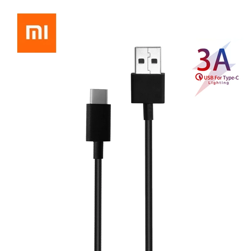 Оригинальный Xiaomi 1 м Micro USB кабель для быстрой зарядки Redmi note 8 pro 5 plus 7 6a шнур Тип c