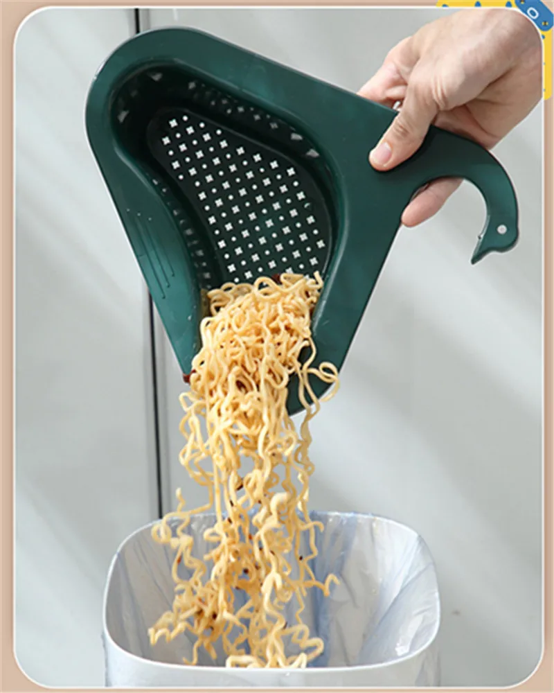 Сливная корзина в виде лебедя для раковины бытовой пробойник мытья кухонных