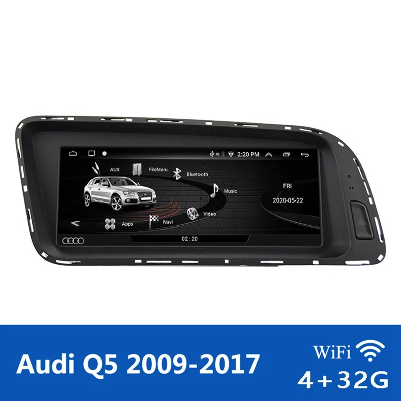 

Car DVD Radio 4+32G GPS Multimedia Player Auto Head Unit Mirror Link Bluetooth Audio Player For- Q5 2009-2017