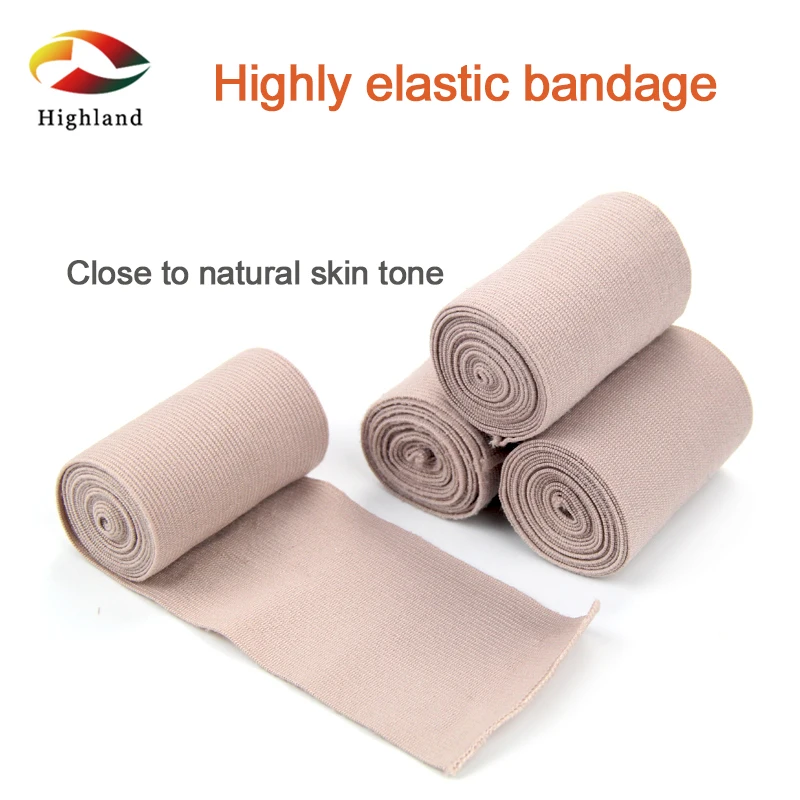 

First Aid Tools High Elastic Bandage With Aluminium Clip 4.5M Medical Strip Gauze Wound Heal Dressing Pack Bandages