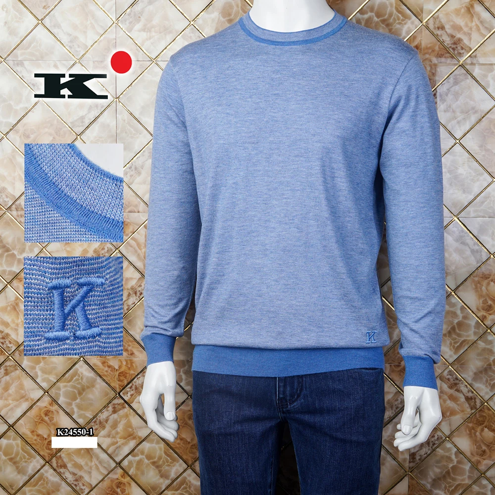 

Мужской кашемировый свитер с круглым вырезом, большого размера