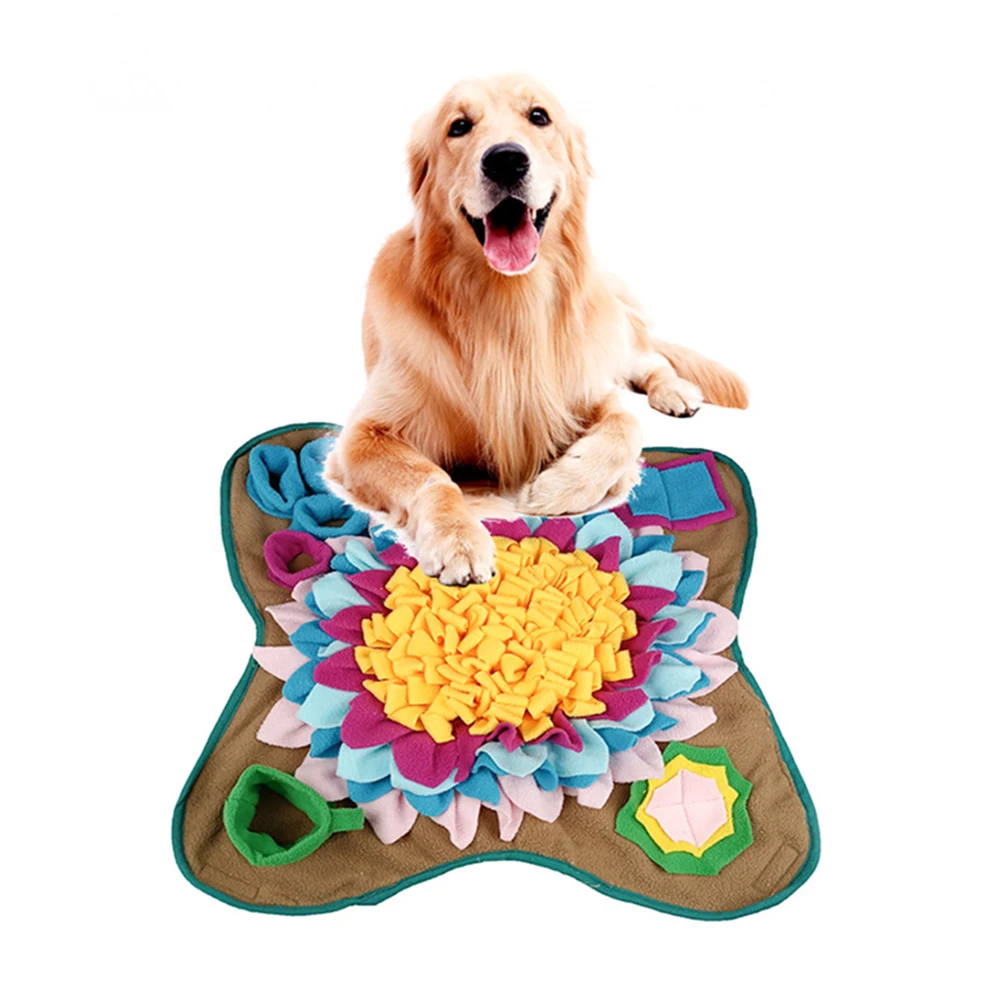 

Dog Sniffing Mat Pet Puzzle Toy Encourage Natural Foraging Skills Nosework Mat Cat Food Dispenser Pet Supplies