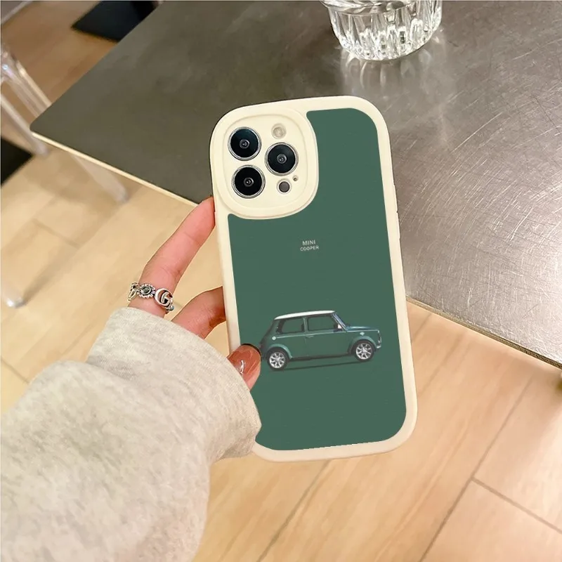 Luxury Sports Car Mini Phone Case 2023 For IPhone 14 11 12 13 Lambskin Silicone Pro Max Mini X XR XS 7 8 Plus Couple