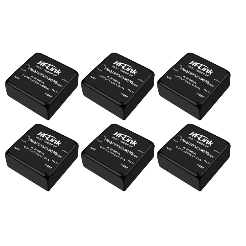 

Free Ship Hi-Link 4pcs 5W 24V DC-DC Consumer Electronics High Efficiency Switching Isolated Power Supply Module VRB2424YMD-5WR3