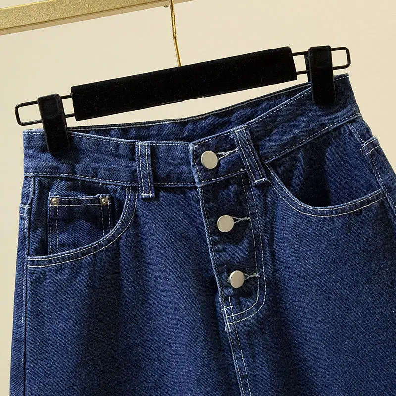 Женская джинсовая сумка с высокой талией юбка на бедрах Новинка весна-лето 2022