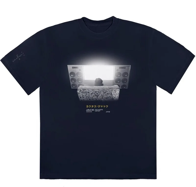 

2021 Travis Scott Cactus Jack CJ Chair Tee Printed Women Men T shirts Hiphop Oversized Men Cotton Summer T shirt Travis Scott