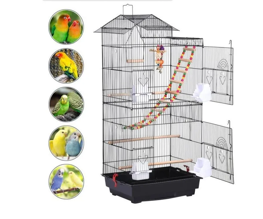 

Large Pet Bird Cage Indoor Outdoor Multifunction Parrots Macaw Cockatiel Bird Nest Supplies Bird Cages Fast Delivery HOT HWC