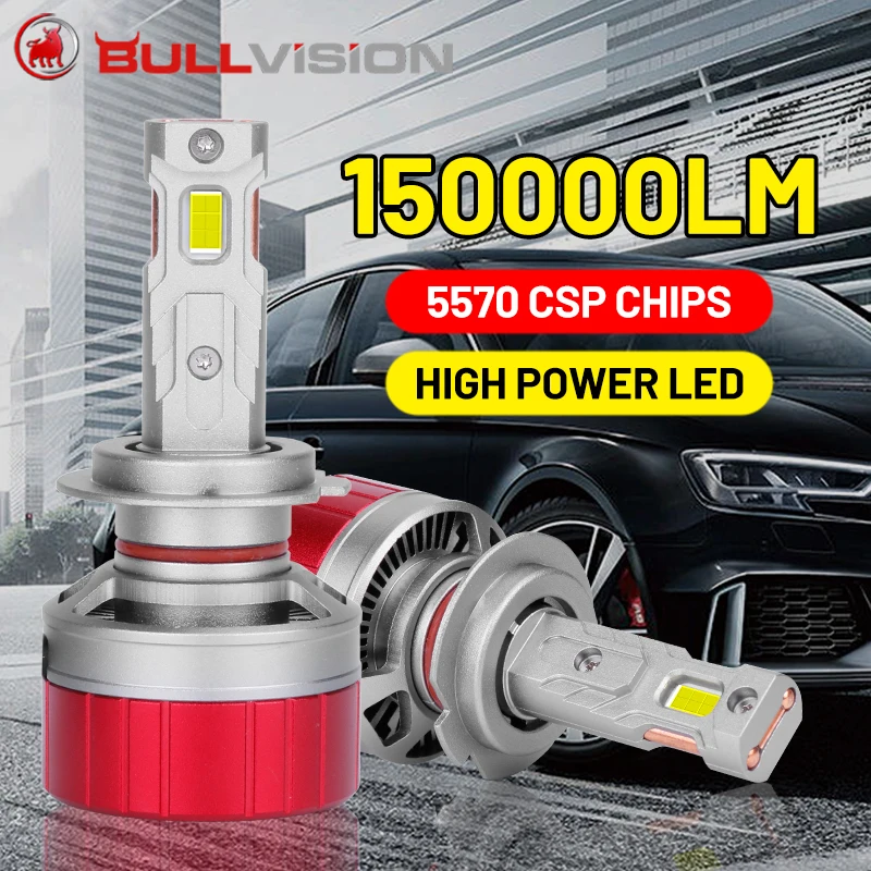 

420W H4 H11 H7 LED 150000LM Headlight Bulbs H8 H9 H1 HB3 HB4 9005 9006 9012 Led Double Copper Tube Turbo Fog Light 12V Auto Lamp