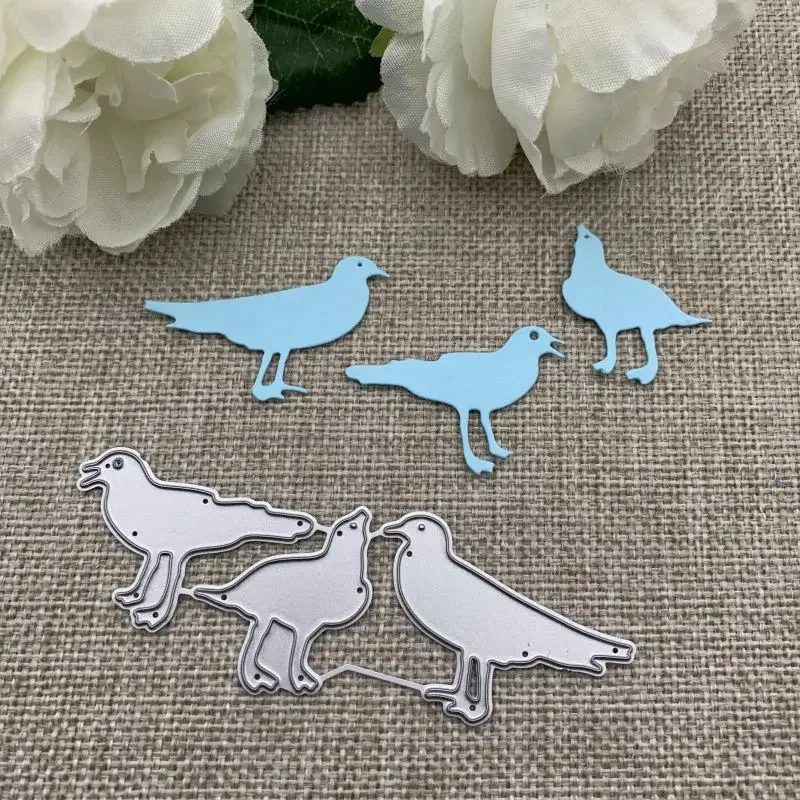 3 шт. новый голубь птица металлические трафареты для DIY Скрапбукинг декоративное