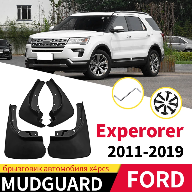 

For Ford Explorer 2011-2019 Car Front and Rear Fenders Fenders Splash Guards Car Fenders Auto Parts 4pcs Accessories