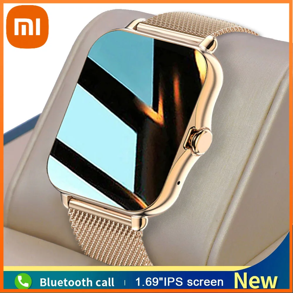 

Xiao Mi Color Screen Smart Watch Ladies Men Full Touch Fitness Tracker Blood Pressure Smart Clock Ladies Smart Watch for Xiaomi