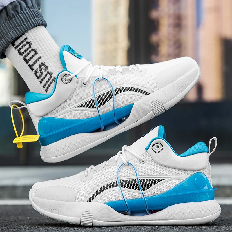 2022 New Basketball Shoes Women Breathable Training Sneakers Non Slip Men Basketball Sneakers Shock-Absorbant Outdoor Trainers