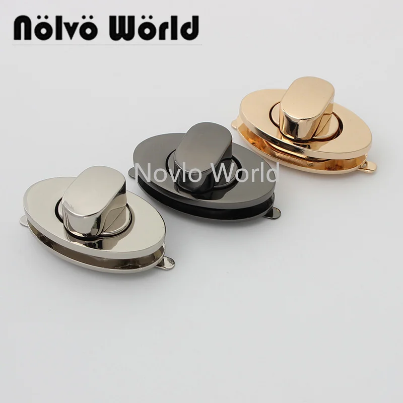 

Nolvo World 2-10 Pieces 4 Colors 37*22mm Twist Lock For Bag Fastening Hardware Wholesale Accessories Luggage Bags Snap Locks
