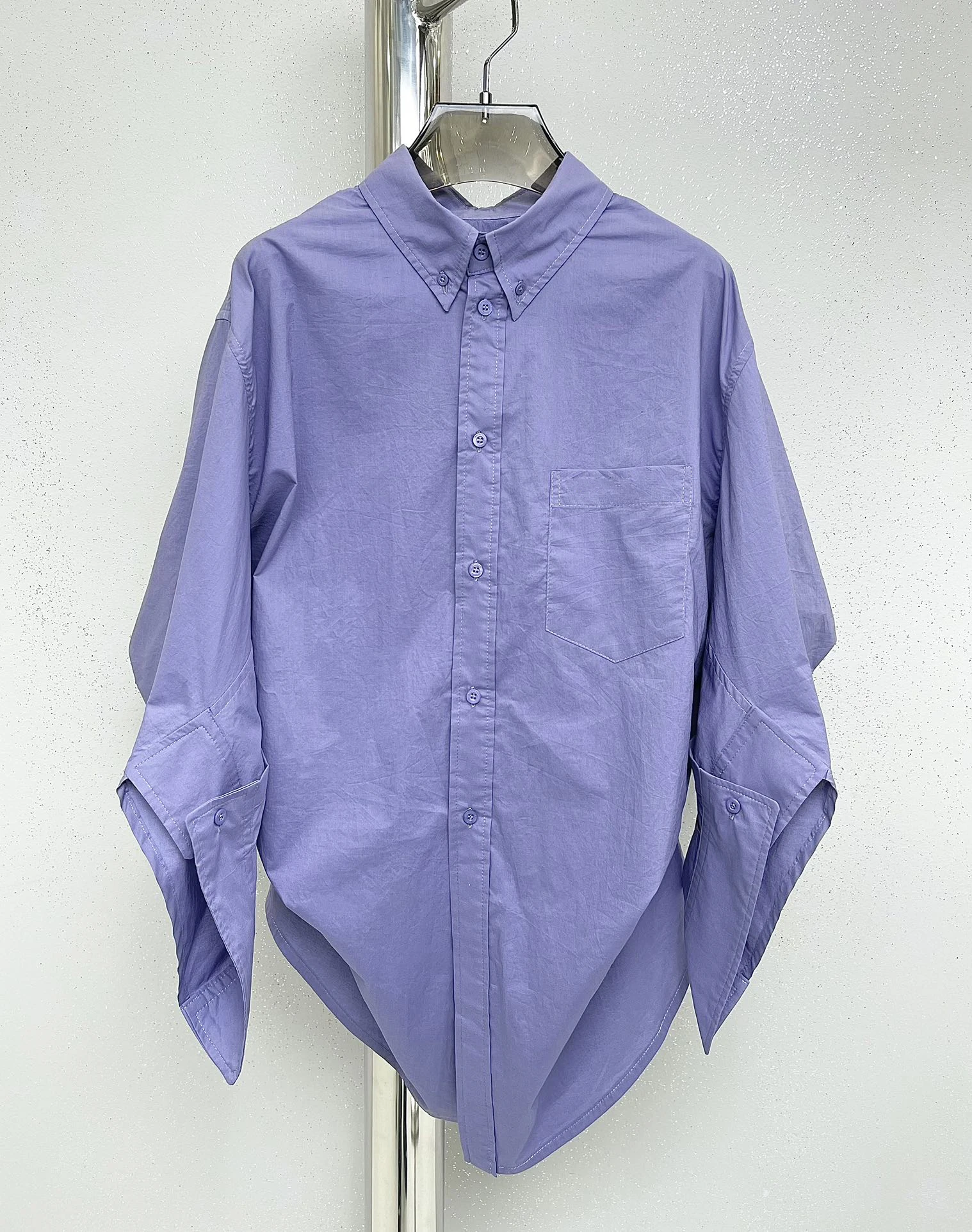 

Женская Асимметричная блузка с вышивкой, однотонная элегантная Свободная рубашка с рукавами, лето-осень 2022