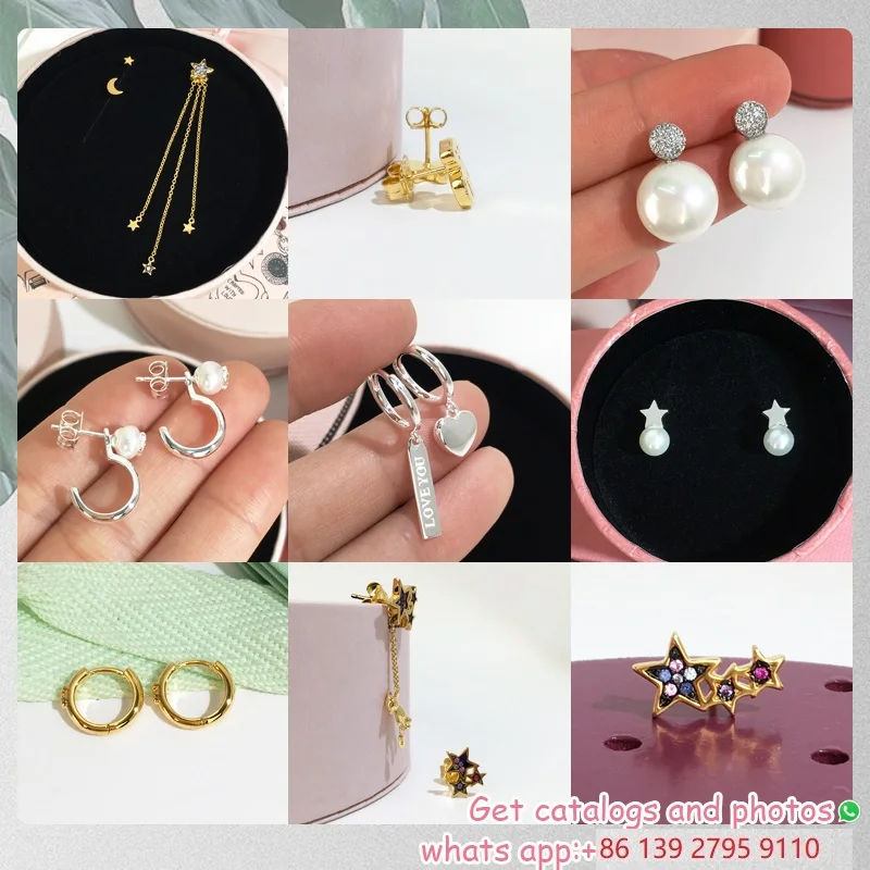 

Special Women's Earrings Gold ear jewelry Mother's Day Gift 925 Sterling Silver Version Spain Bear Jewelry Wholesale