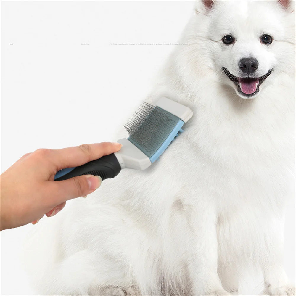 

Cros Border Pet Hair Removal Comb CatS Dog Beauty Hair Removal Knot Opening Massage Hair Removal Comb Pet Supplies Wholesale