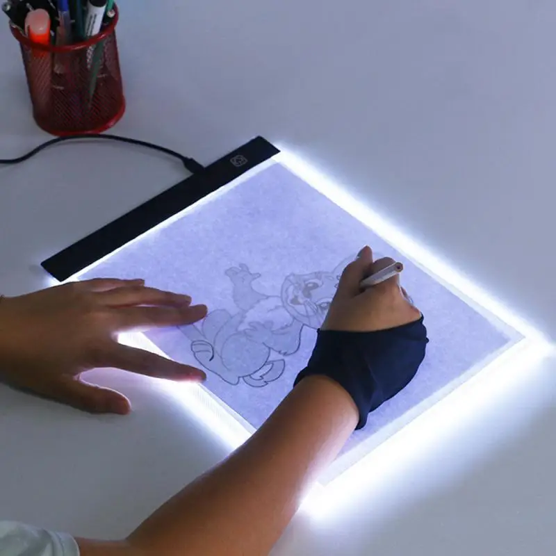 

Graphics Tablet LED Tracing Light Box Board Art Tattoo Drawing Pad Table Three-level Stencil Display 24*14.8cm