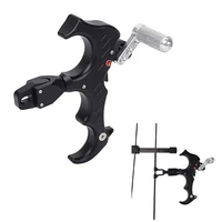 1pcs archery 360 degree rotate clamp compound bow release aids black
