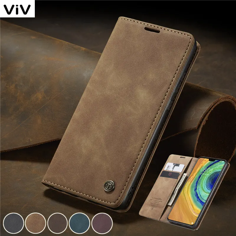 

Кожаный чехол-книжка с магнитной застежкой для Samsung Galaxy A22S