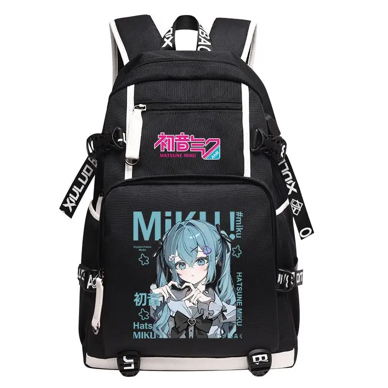 Рюкзак Hatsune Miku, школьный рюкзак для учеников с мультяшным аниме-дизайном, большой вместимости, легко сочетается с одеждой для отдыха, подарок к новому учебному году (art.: 3920db0cfe535) - 3920db0cfe535